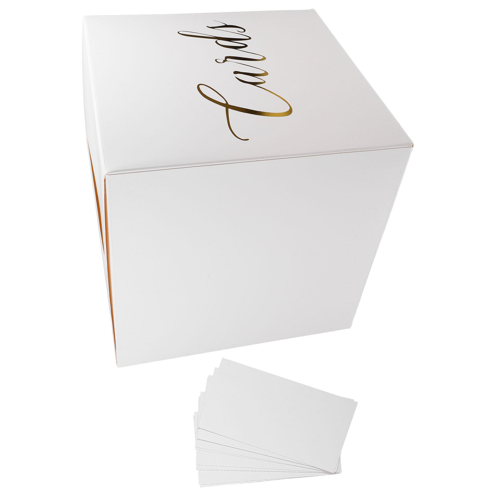 Wedding Card Box - 1 zestaw: pudełko na kartki ślubne,