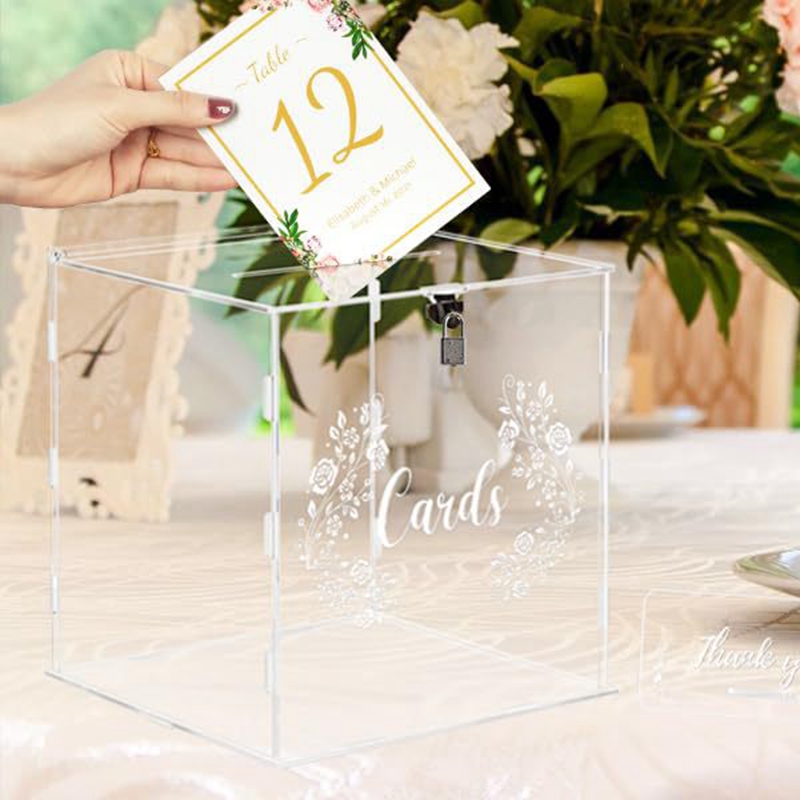 1 szt. Akrylowa Pudełko na Kar – Wedding Card Box recenzja i cena