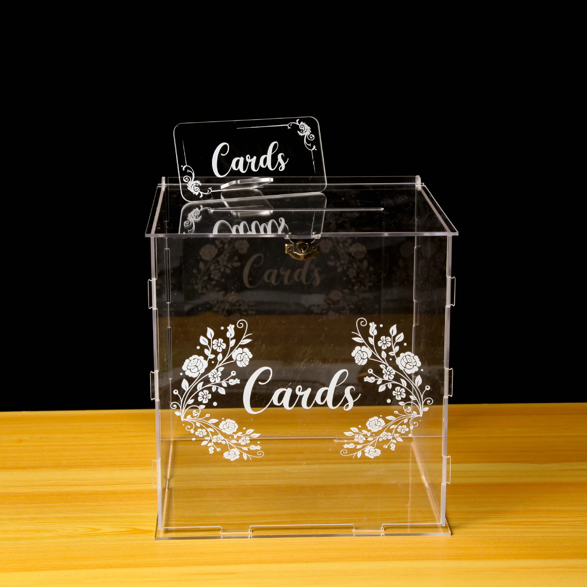 1 szt. Akrylowa Pudełko na Kar – Wedding Card Box recenzja i cena