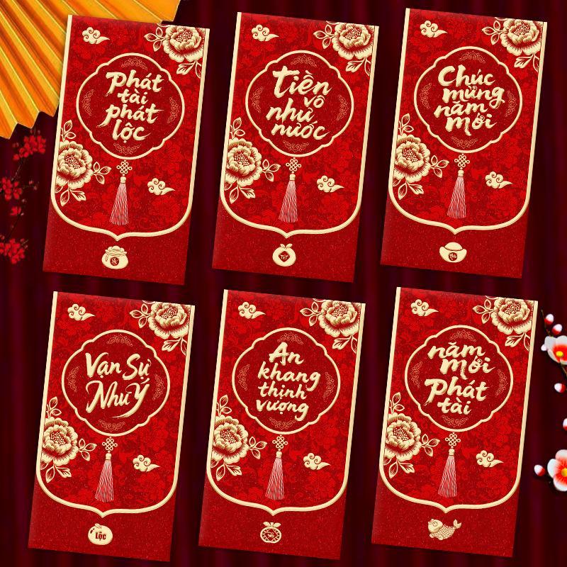 6 szt. Wietnamskie czerwone ko – Wedding Envelopes recenzja i cena